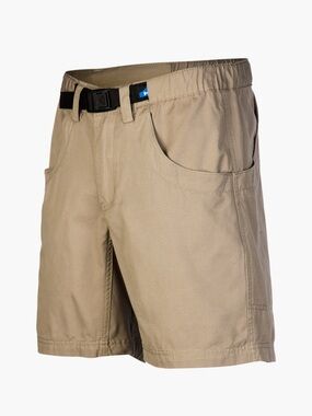 Kavu Chili Lite Belted Cotton Shorts Hiking Outdoors Climbing Beige Tan Mens L